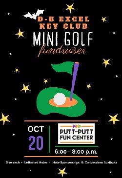Mini Golf Fundraiser Flyer